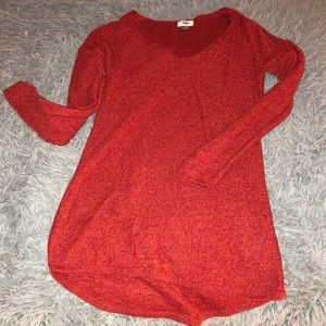 Tunic Sweater - Pumpkin Spice Color